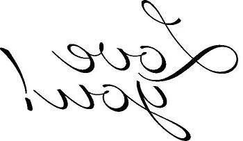 Love you красивым шрифтом