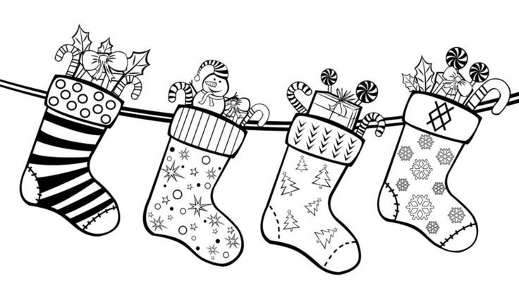 Новогодний носок