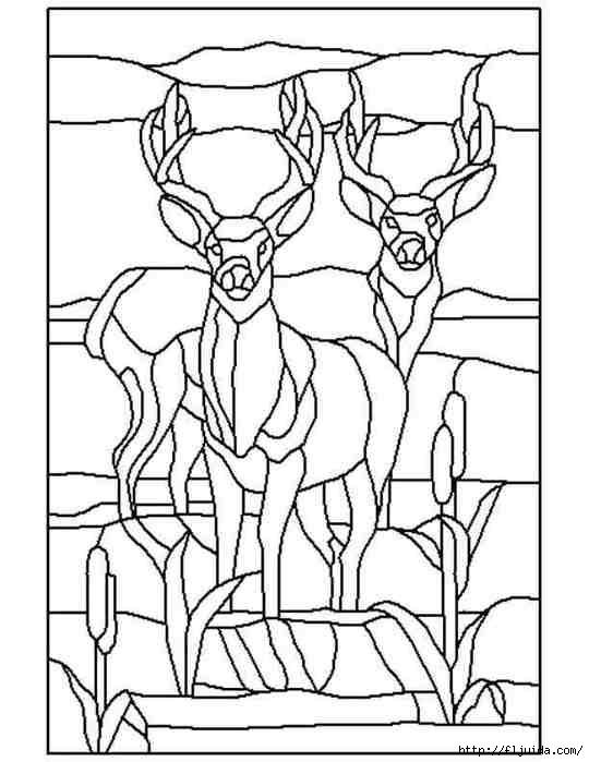 Трафареты для витражных картин