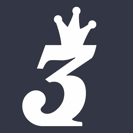 Цифра 3 трафарет