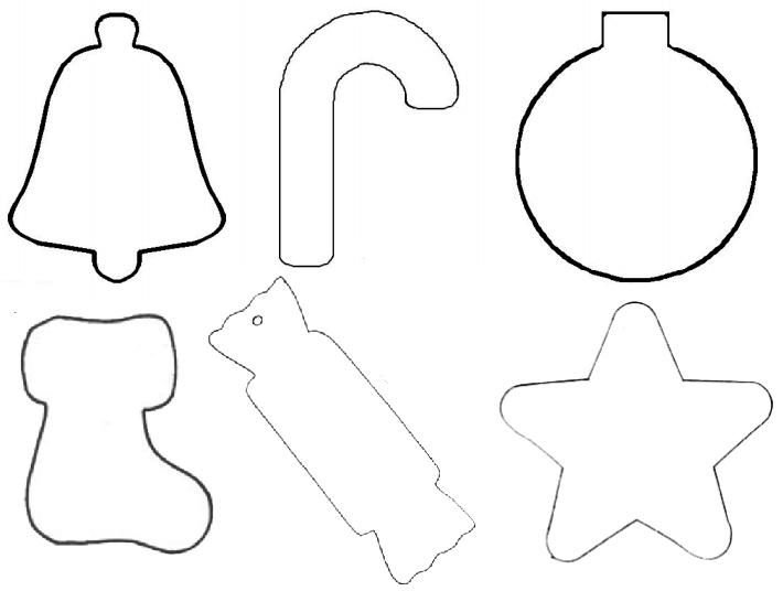 Трафареты для пряников новогодние