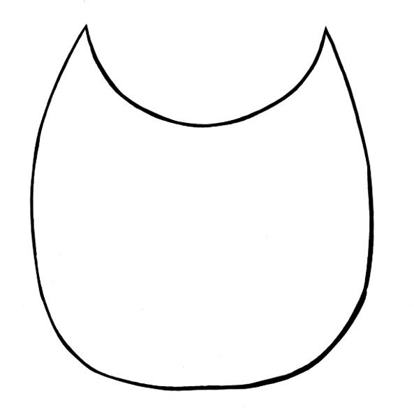 Башкирский нагрудник трафарет