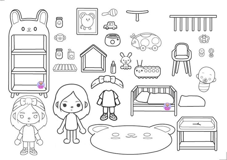 Тока бока разукрашивать