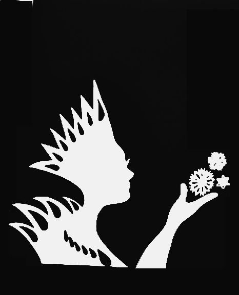 Вытынанка девушка