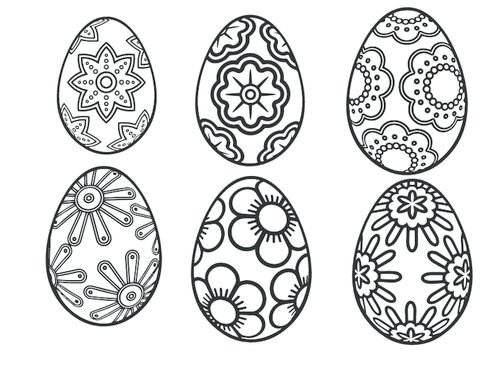 Трафареты для украшения яиц