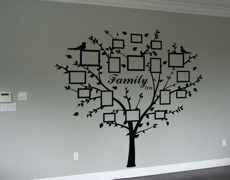 Трафарет дерева на стену