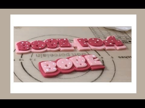 Вырезать буквы из мастики