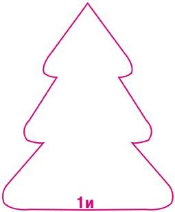 Елочка из фетра выкройка