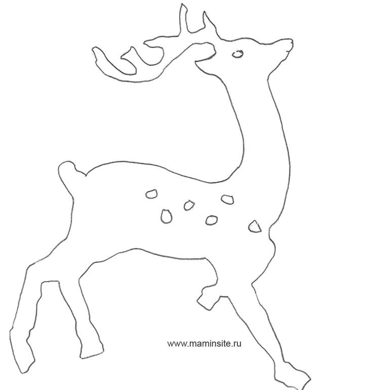 Трафарет "олени"