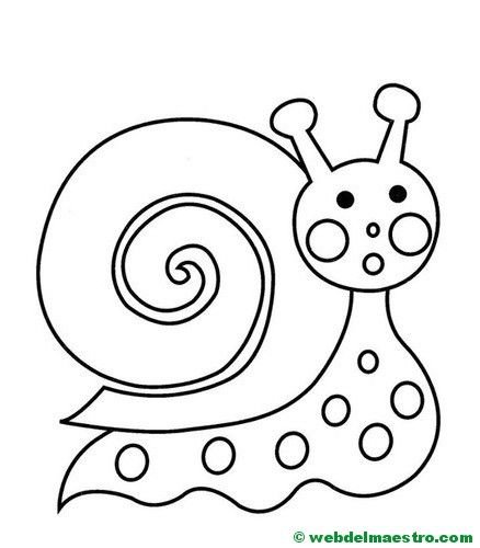 Улитка раскраска для детей