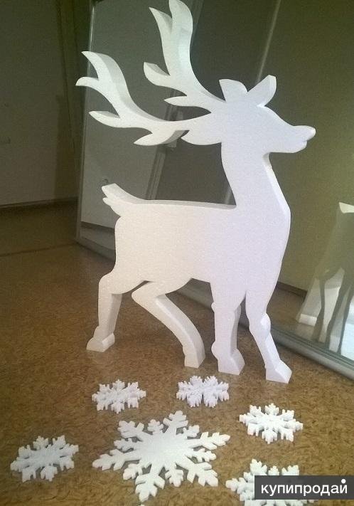 Новогодние фигуры из пенопласта