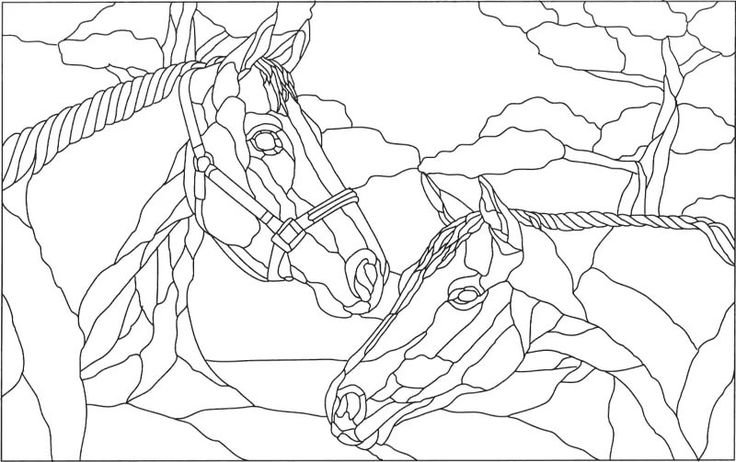 Витраж шаблон