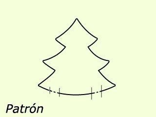 Выкройка елки из ткани