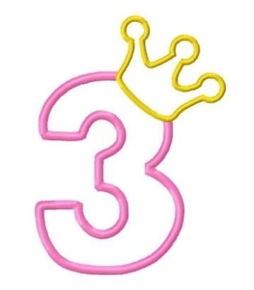 Пряник цифра 3