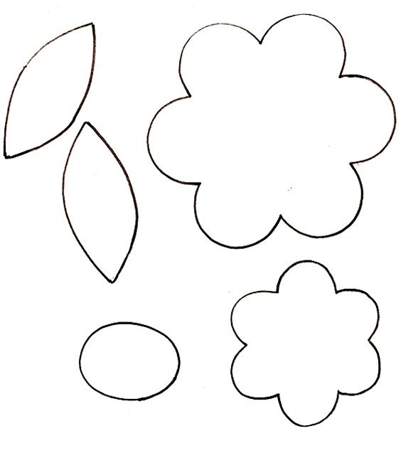 Заготовка цветок для аппликации