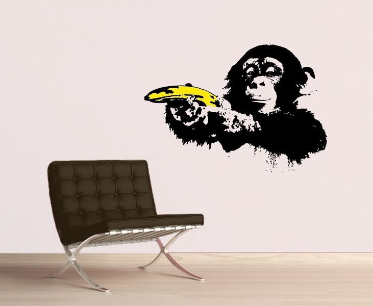 Граффити Бэнкси обезьяны