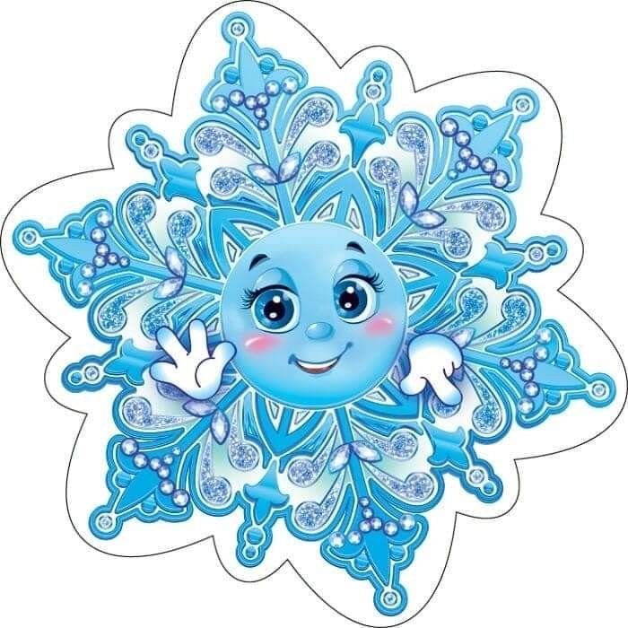 Снежинки с мордашками