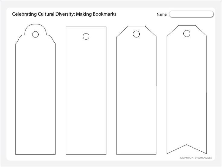Формы закладок для книг