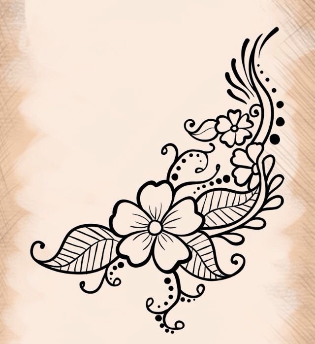 Мехенди эскизы