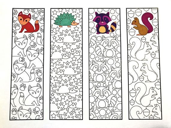 Закладки раскраски