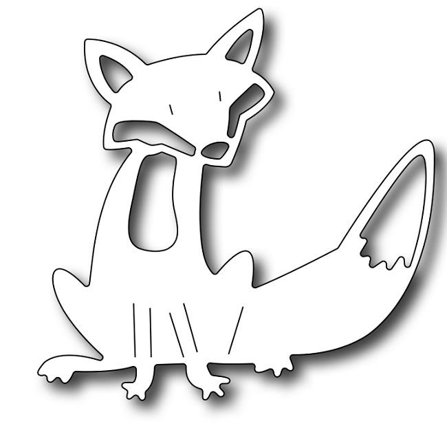 Лисичка трафарет для вырезания