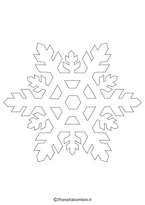 Трафарет «снежинки»