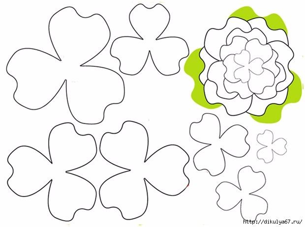 Заготовка цветок для аппликации