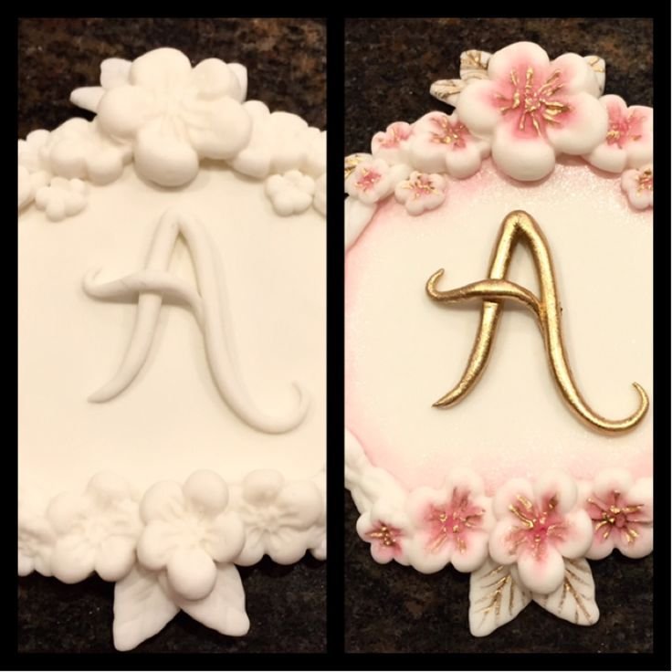 Красивые буквы из мастики