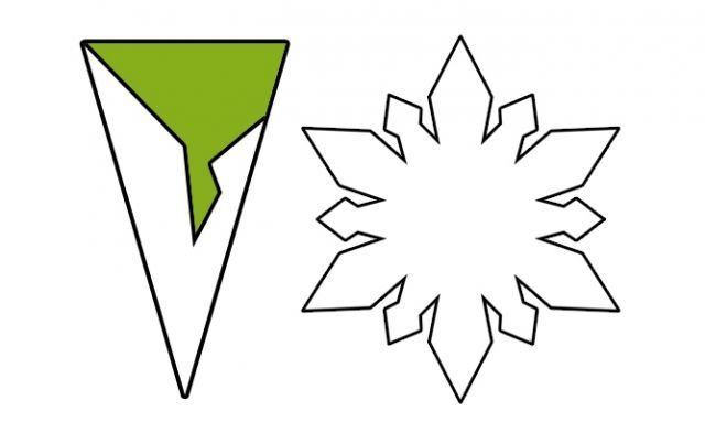 Простые снежинки