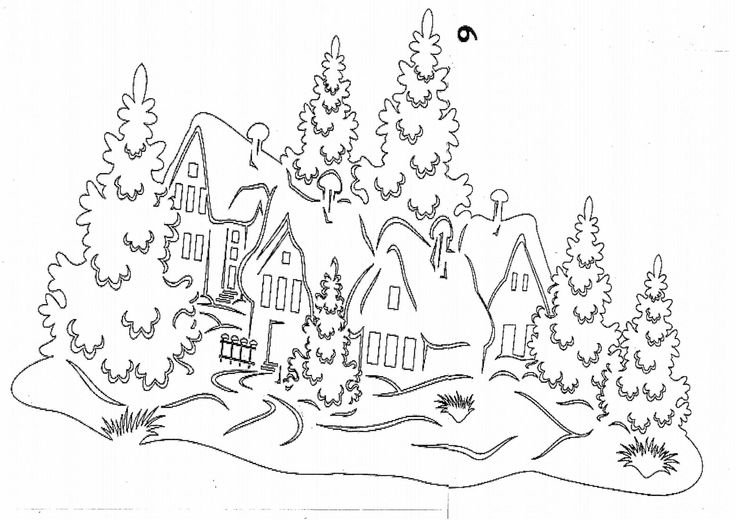 Вытынанки на новый год