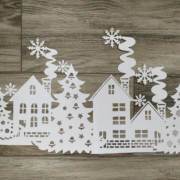 Новогодние композиции вырезать