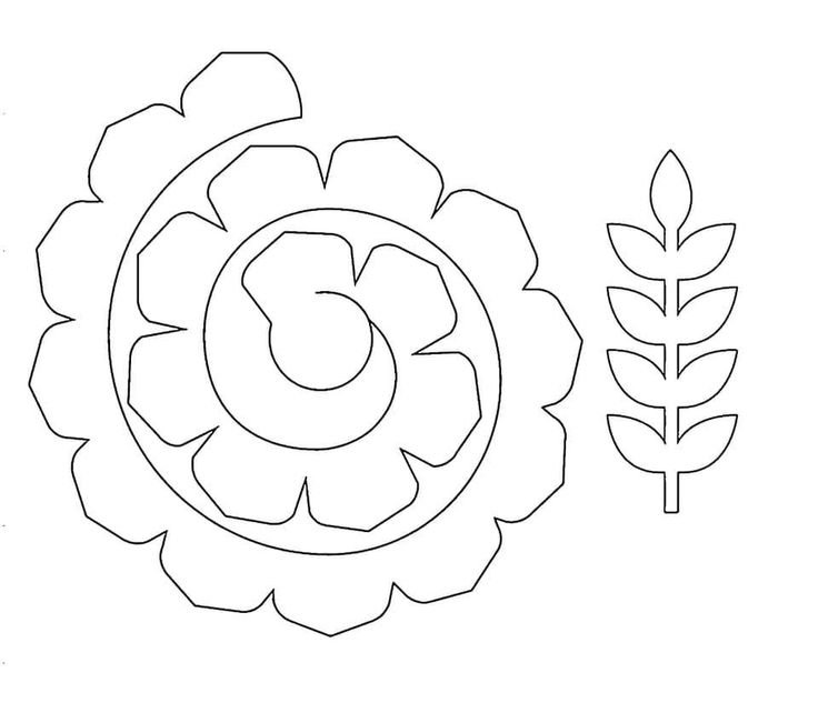 Цветы из фетра выкройки