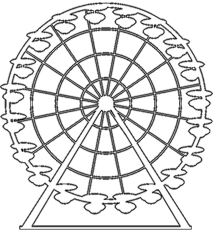 Колесо обозрения для рисования