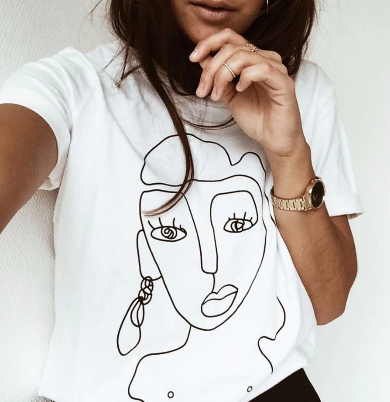 Стильные рисунки на футболках