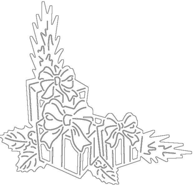 Вытынанки на окна новогодние