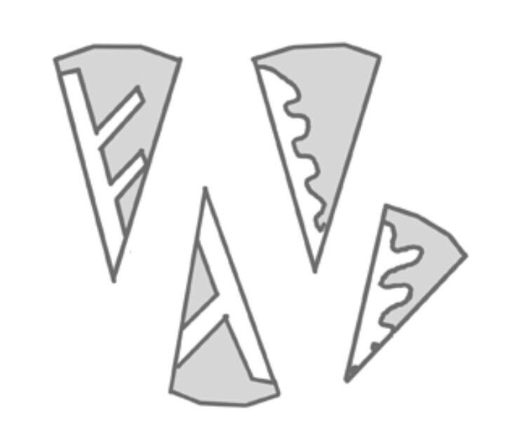 Трафареты снежинок для вырезания легкие