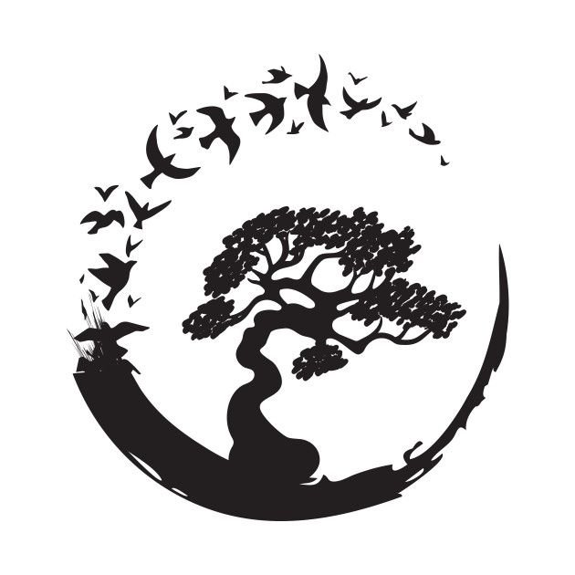 Дерево тату эскиз