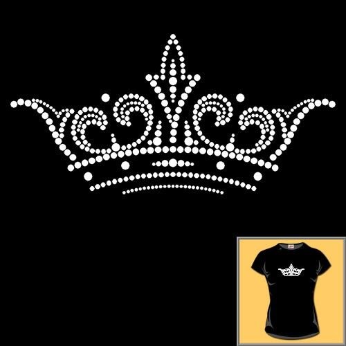 Корона из страз трафарет