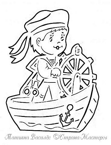 Вытынанка корабль