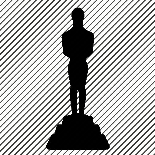 Статуэтка Оскар контур