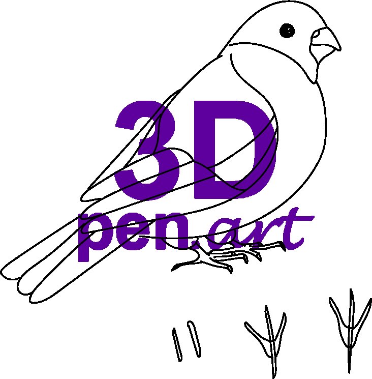 Снегирь шаблон