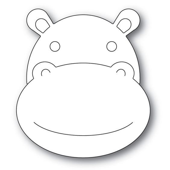 Маска бегемота для детей