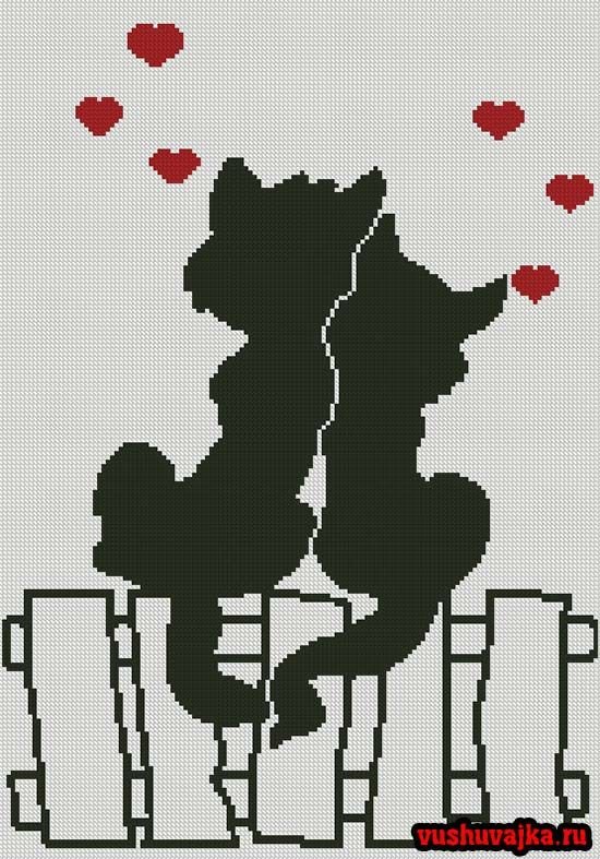 Силуэты влюбленных