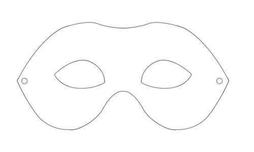 Маска трафарет для детей
