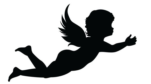 Ангелочки силуэт