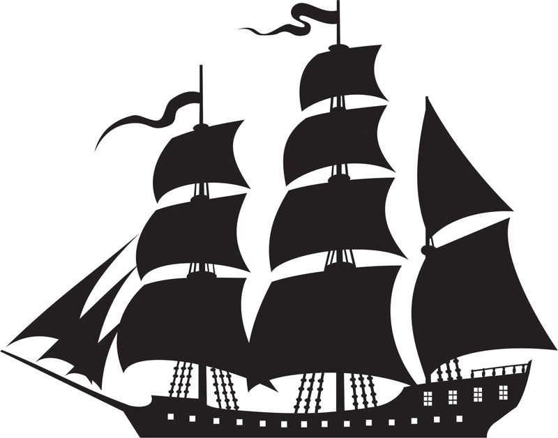 Силуэт корабля