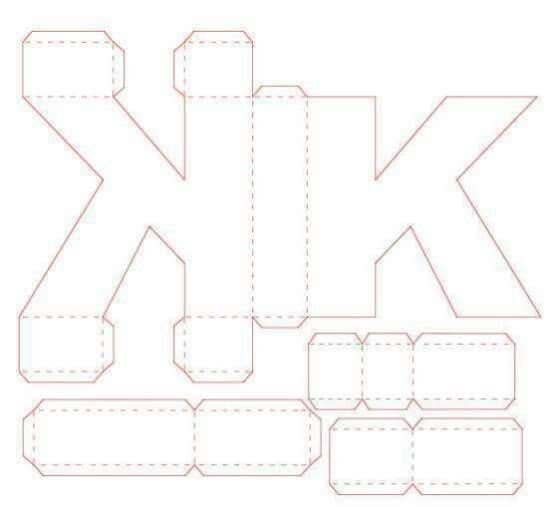 Развертка букв