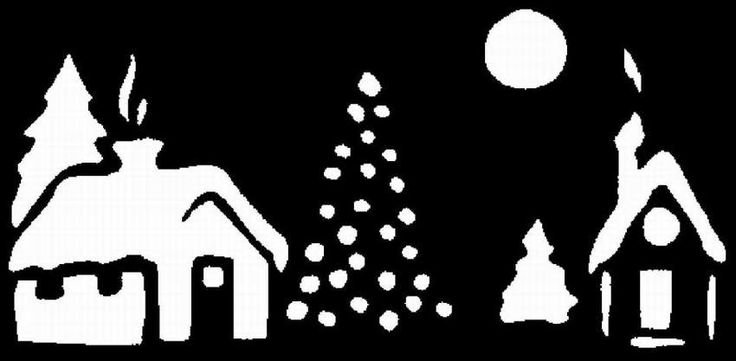 Домик трафарет