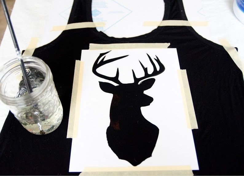 Футболка трафарет