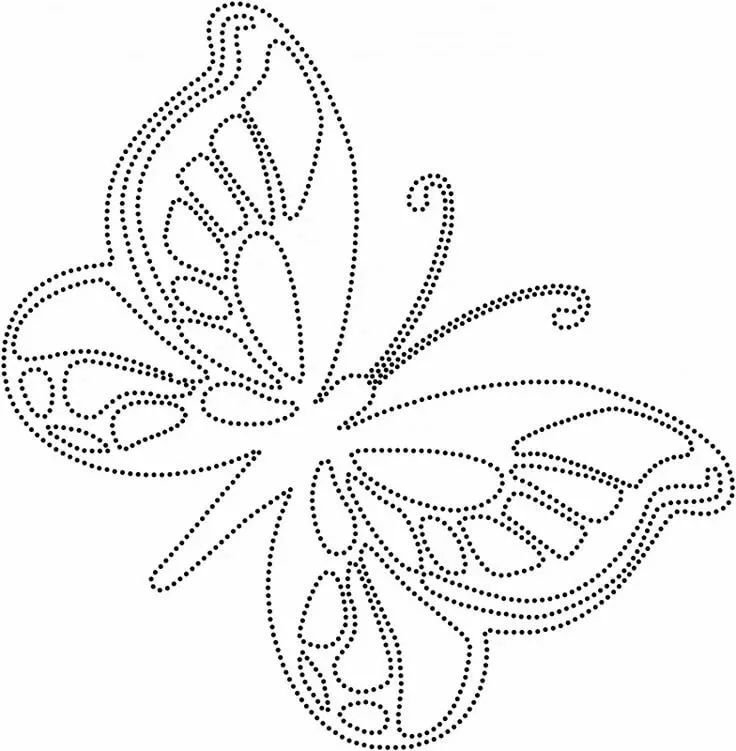 Точечная роспись трафареты